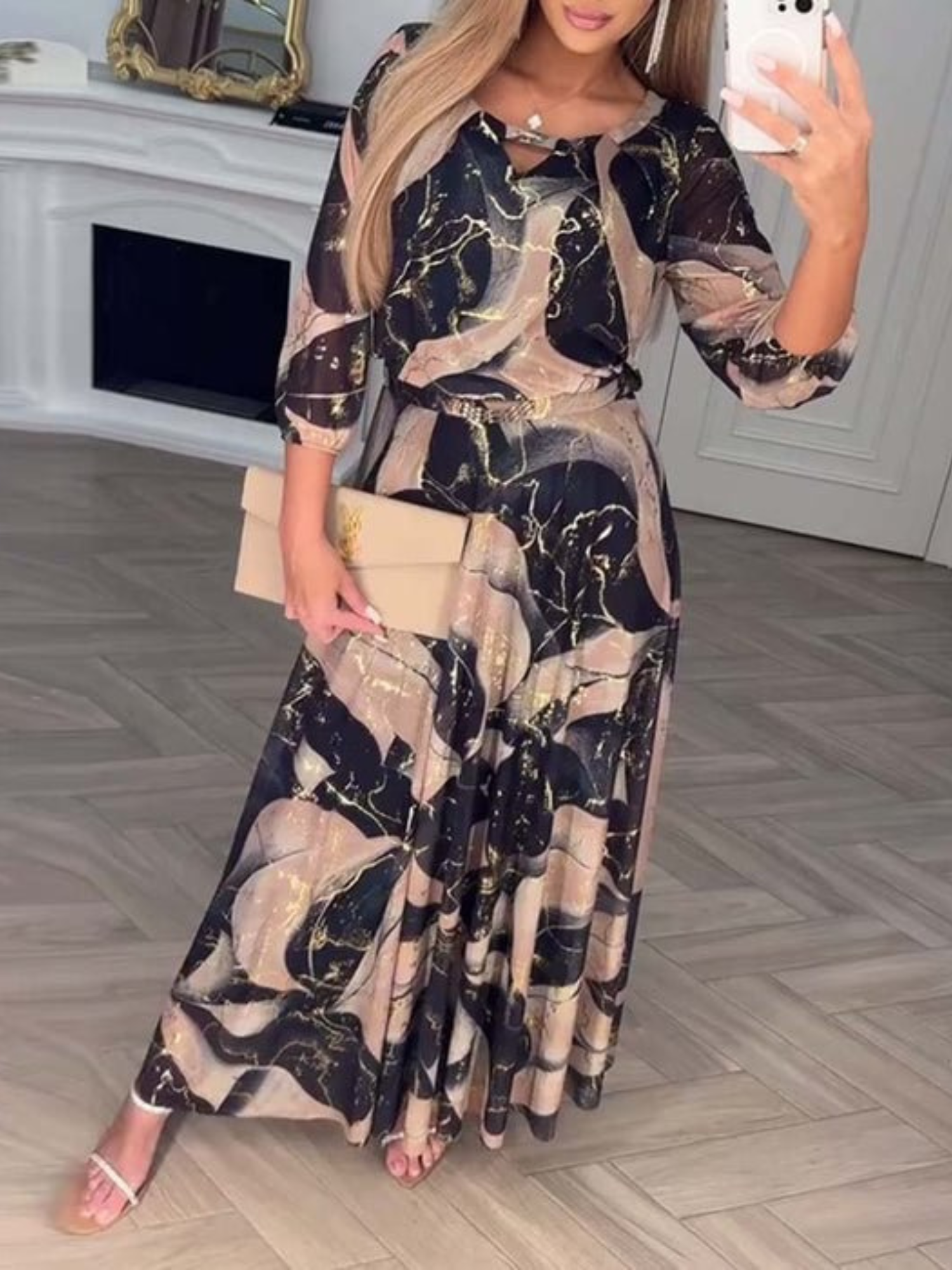 Chavelle | Printed Chiffon Dress